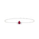 Mirage | Pear Ruby Bracelet
