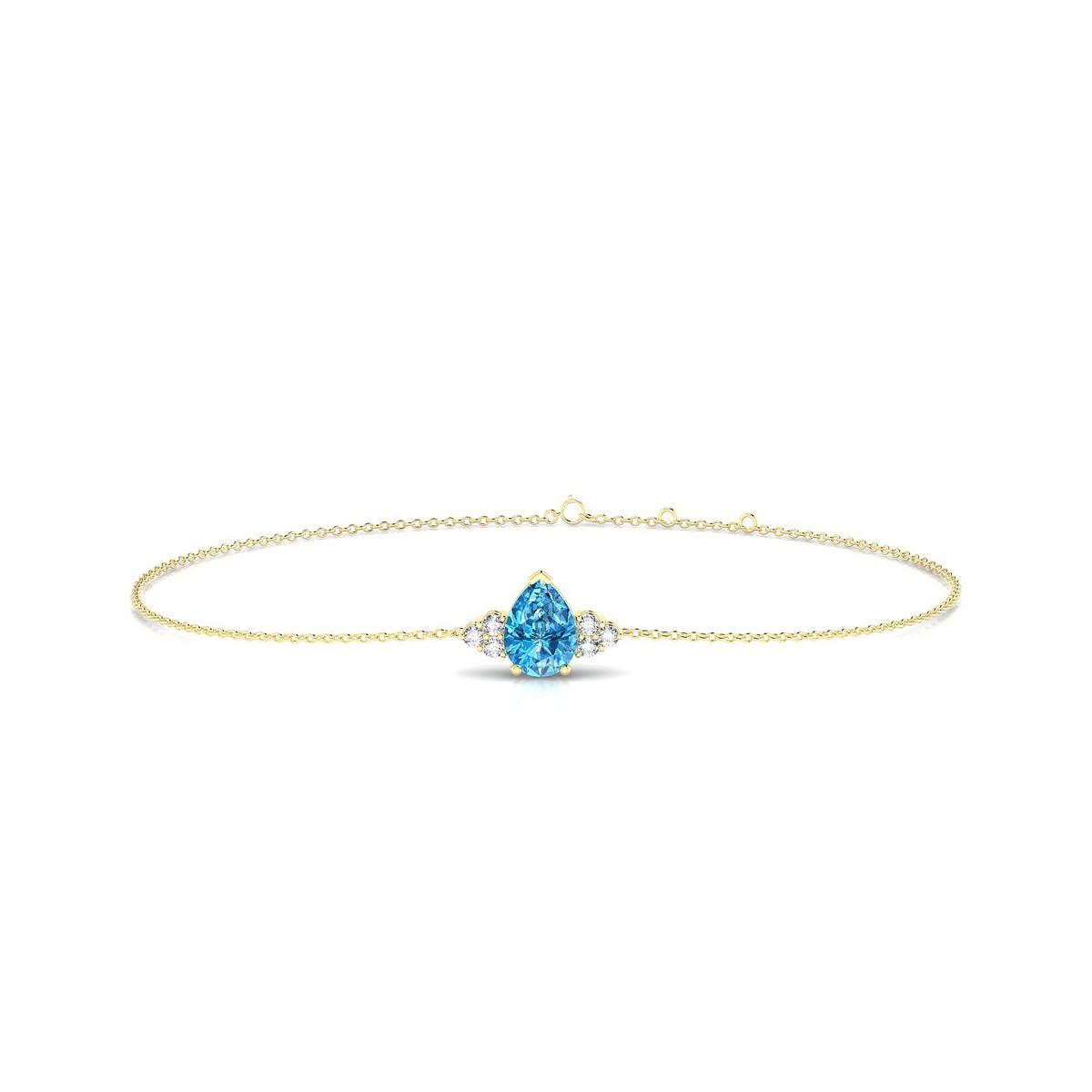 Mirage | 18k Yellow Gold 7 x 5 mm Pear Topaz Bracelet