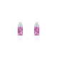 Mirage | Boucles d'oreilles Saphir Rose Émeraude