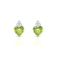 Mirage | Heart Peridot Earrings