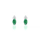 Mirage | Boucles d'oreilles Émeraude Ovale