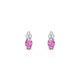 Mirage | Boucles d'oreilles Saphir Rose Ovale