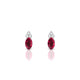 Mirage | Boucles d'oreilles Rubis Ovale