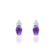 Mirage | Boucles d'oreilles Améthyste Ovale