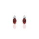 Mirage | Boucles d'oreilles Grenat Ovale