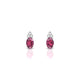 Mirage | Boucles d'oreilles Rhodolite Ovale