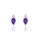 Mirage | Boucles d'oreilles Améthyste Poire