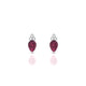 Mirage | Boucles d'oreilles Rhodolite Poire
