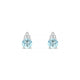 Mirage | Boucles d'oreilles Aigue-marine Ronde