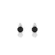 Mirage | Round Black Diamond Earrings