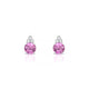 Mirage | Boucles d'oreilles Saphir Rose Rond