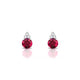 Mirage | Boucles d'oreilles Rubis Rond