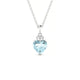 Mirage | Pendentif Aigue-marine Cœur