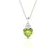 Mirage | Pendentif Péridot Cœur