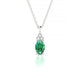 Mirage | Oval Emerald Pendant