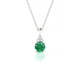 Mirage | Round Emerald Pendant