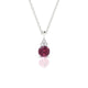 Mirage | Round Rhodolite Pendant