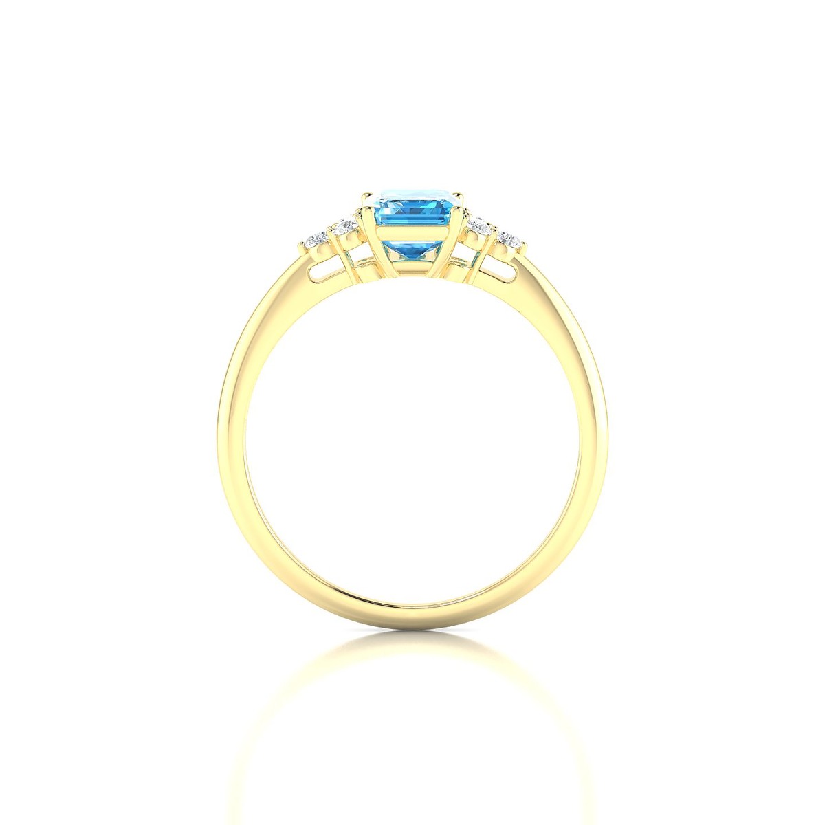 Mirage | 18k Yellow Gold 7 x 5 mm Emerald Topaz Ring