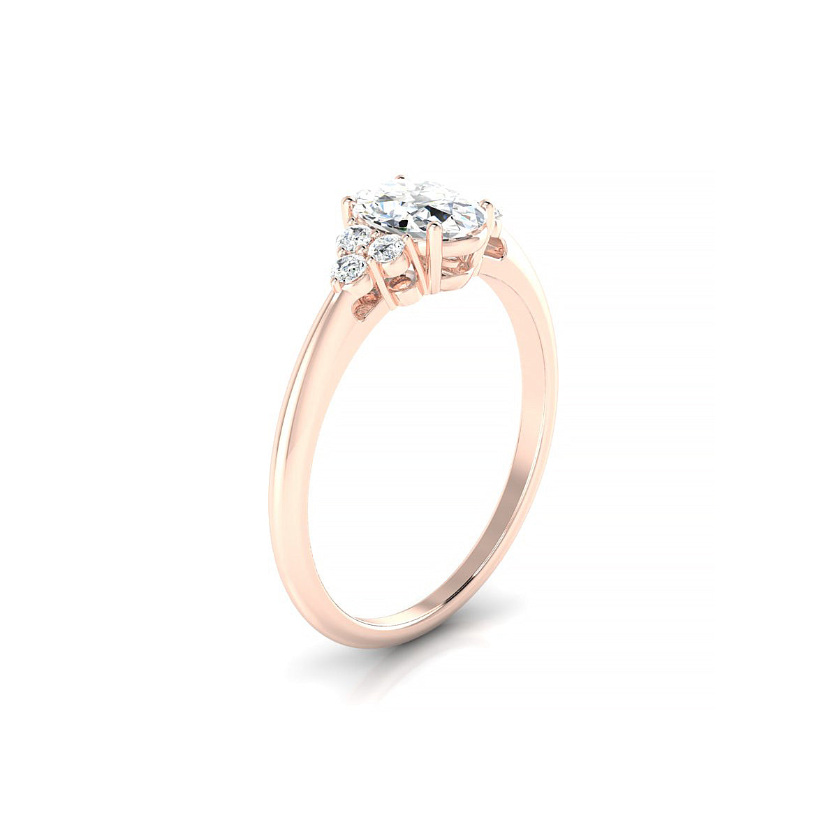 Mirage | 18k Rose Gold 7 x 5 mm Oval Diamond Ring