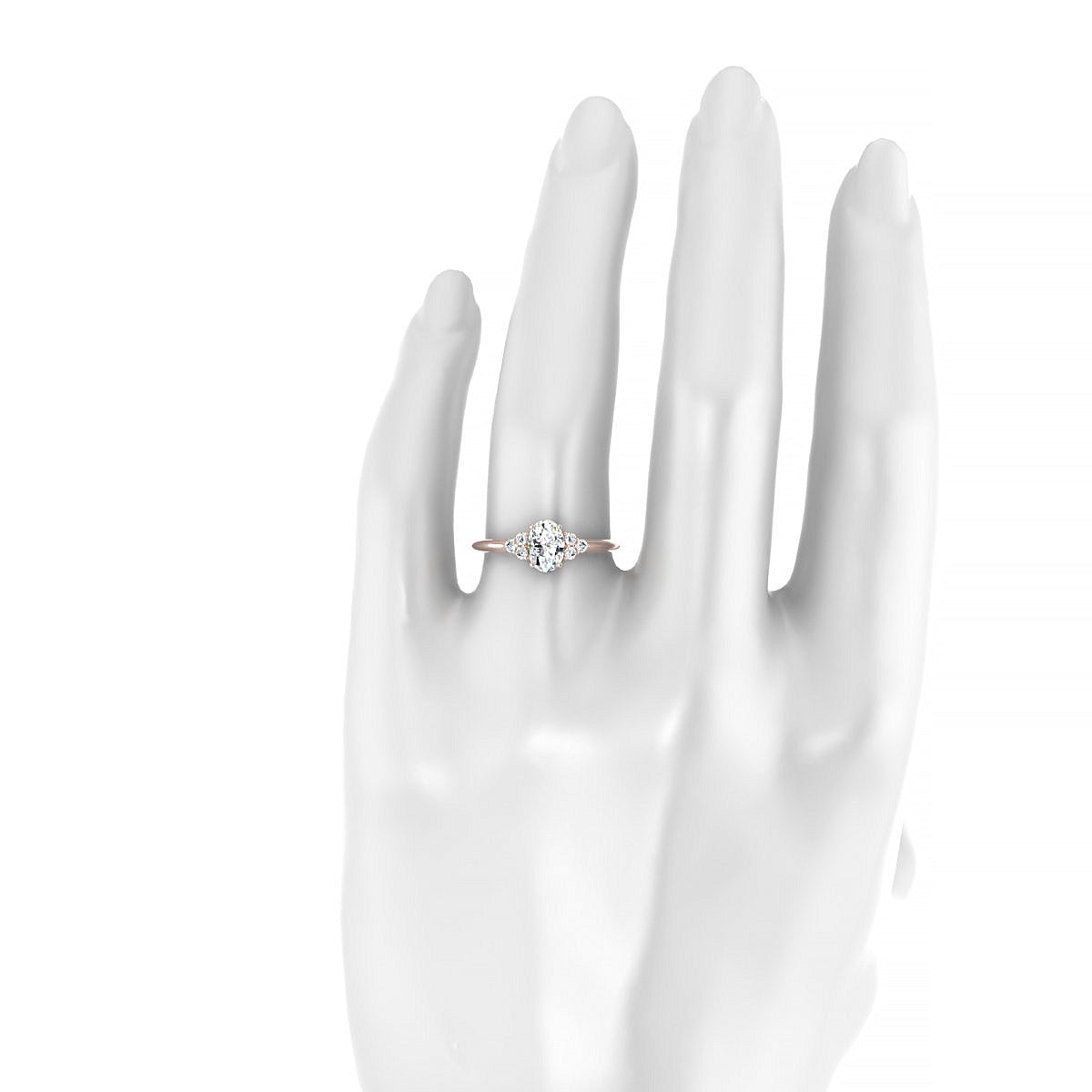 Mirage | 18k Rose Gold 7 x 5 mm Oval Diamond Ring