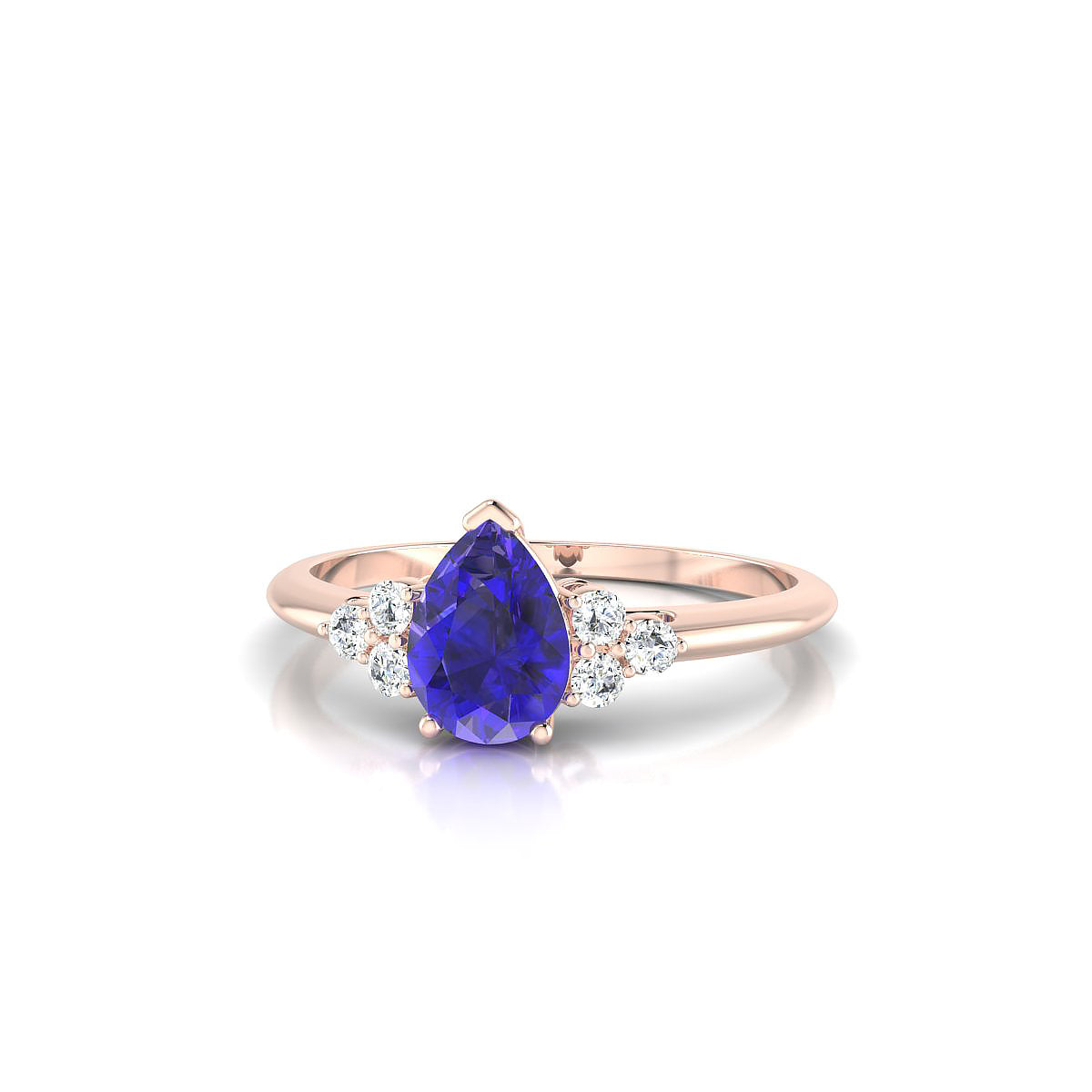 Mirage | 18k Rose Gold 7 x 5 mm Pear Tanzanite Ring