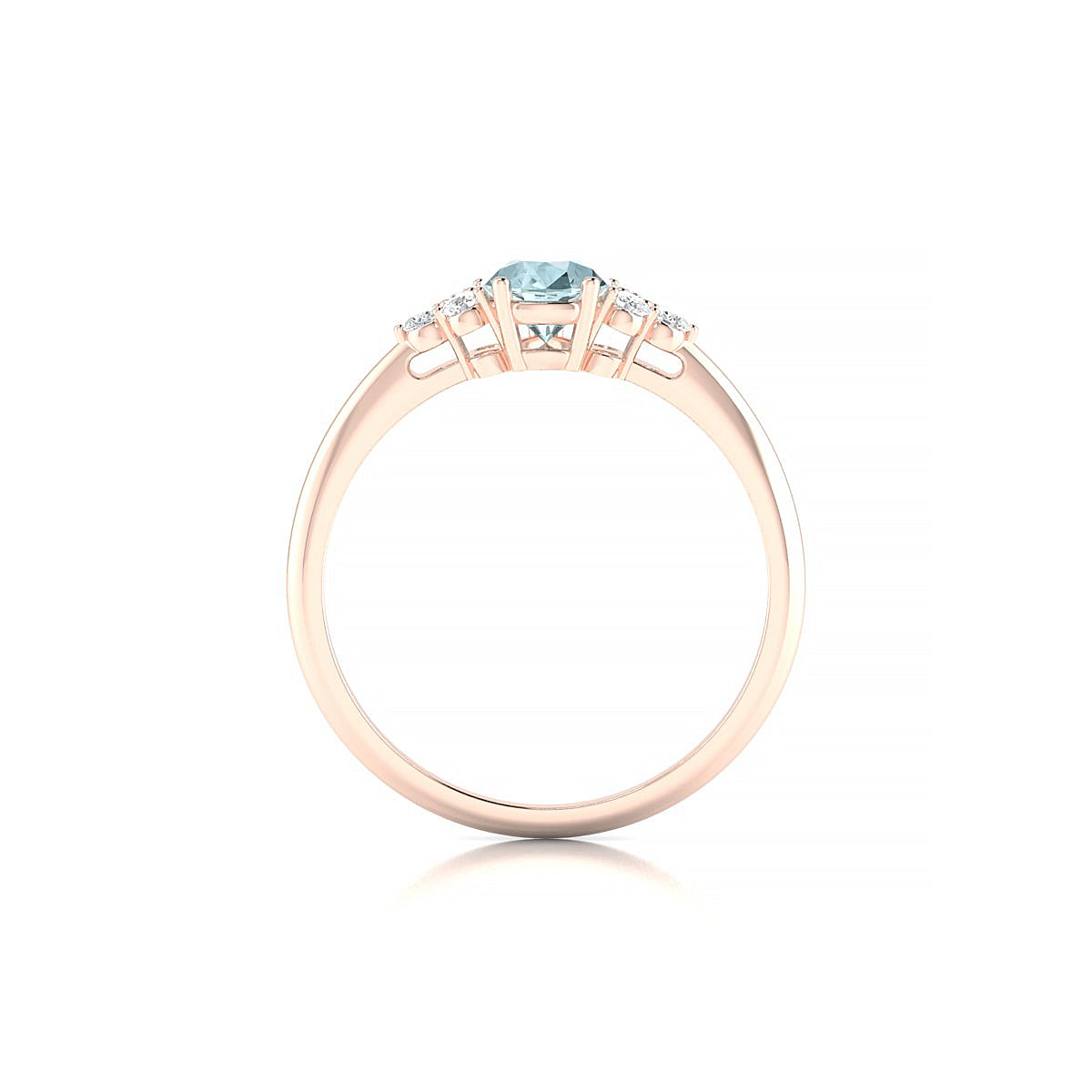 Mirage | 18k Rose Gold 7 x 5 mm Pear Aquamarine Ring