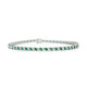 Nile | Marquise emerald & diamond tennis bracelet