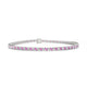 Nile 1-1 | Bracelet Tennis Saphir Rose & Diamant Marquise