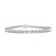 Nile | Bracelet Tennis Aigue-Marine & Diamant Marquise