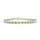 Nile | Marquise peridot & diamond tennis bracelet