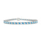 Nile | Marquise topaz & diamond tennis bracelet