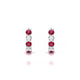 Nova | Boucles d'oreilles Créoles Rubis & Diamant Rond