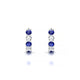 Nova | Boucles d'oreilles Créoles Saphir & Diamant Rond