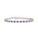 Palazzo | Round amethyst & diamond tennis bracelet