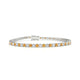 Palazzo | Round citrine & diamond tennis bracelet