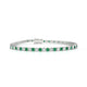 Palazzo | Round emerald & diamond tennis bracelet