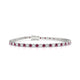 Palazzo | Round rhodolite & diamond tennis bracelet