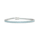 Palazzo | Round aquamarine tennis bracelet