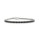 Palazzo | Round black diamond tennis bracelet