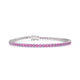 Palazzo | Round pink sapphire tennis bracelet