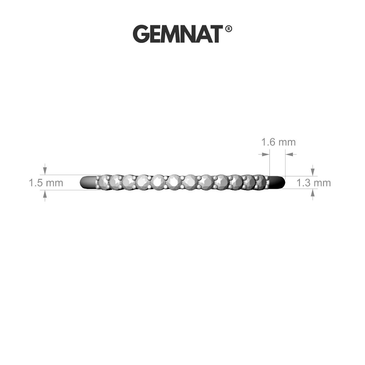 Passion | 18k Yellow Gold 1.5 mm Round Pink Sapphire Ring