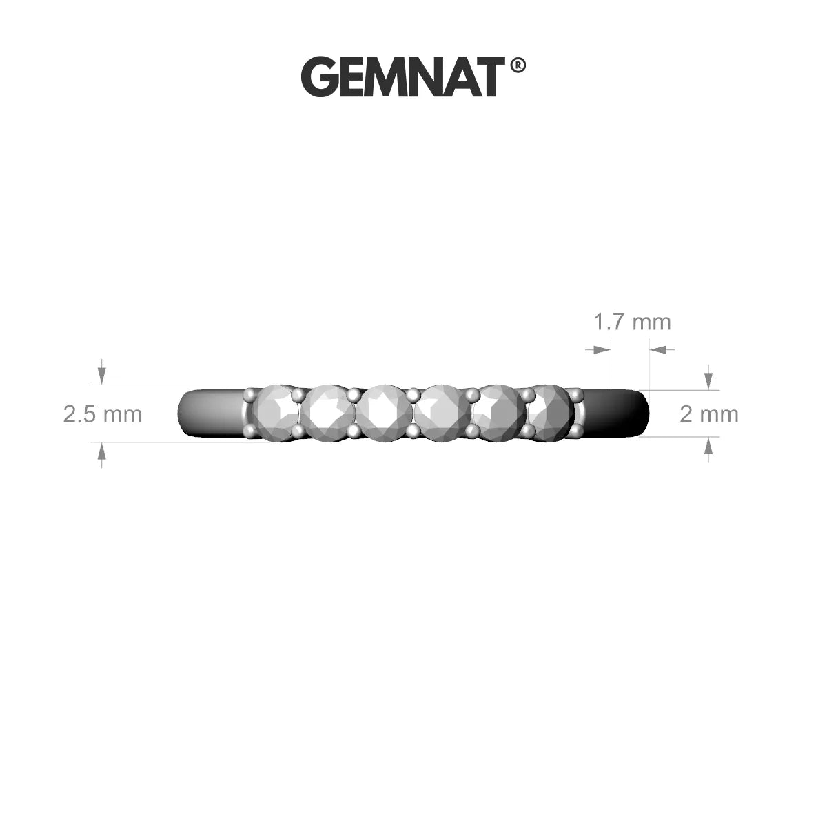 Passion | 18k Rose Gold 2.5 mm Round Diamond Ring