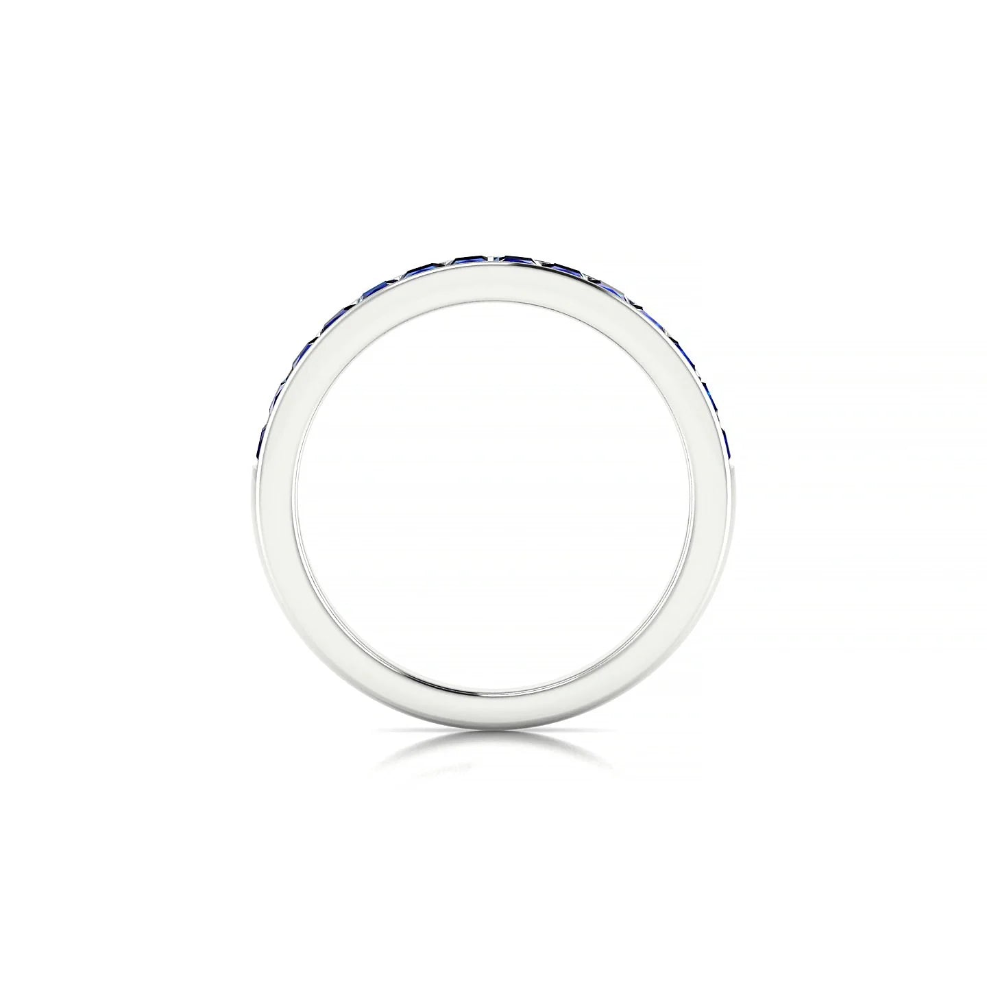 Poise | 18k White Gold 2 mm Princess Sapphire Ring