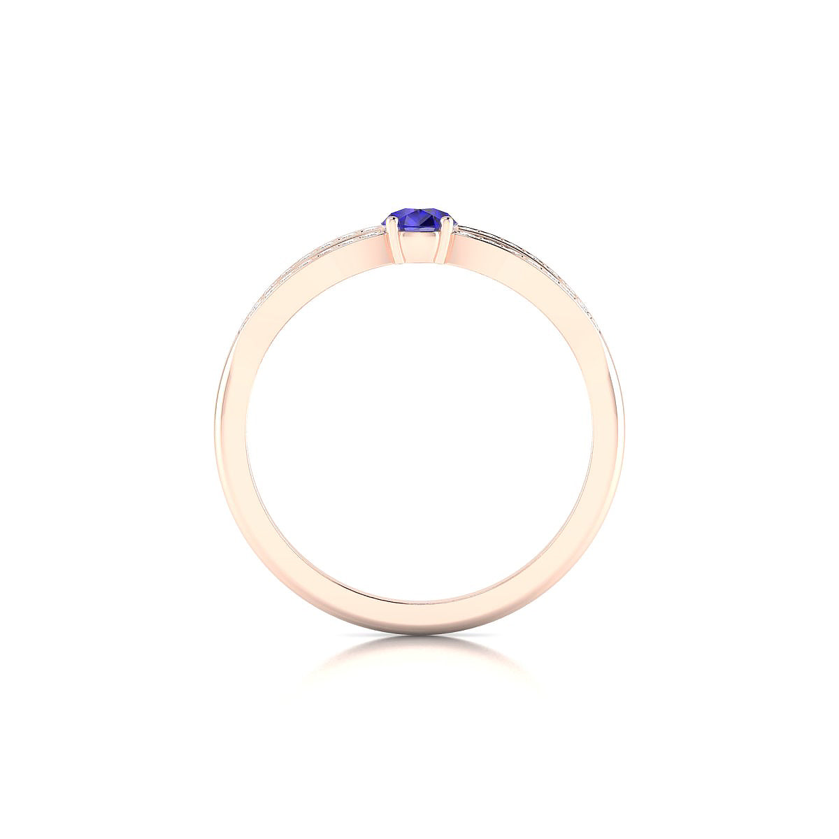 Prestige | 18k Rose Gold 6 x 4 mm Pear Tanzanite Ring