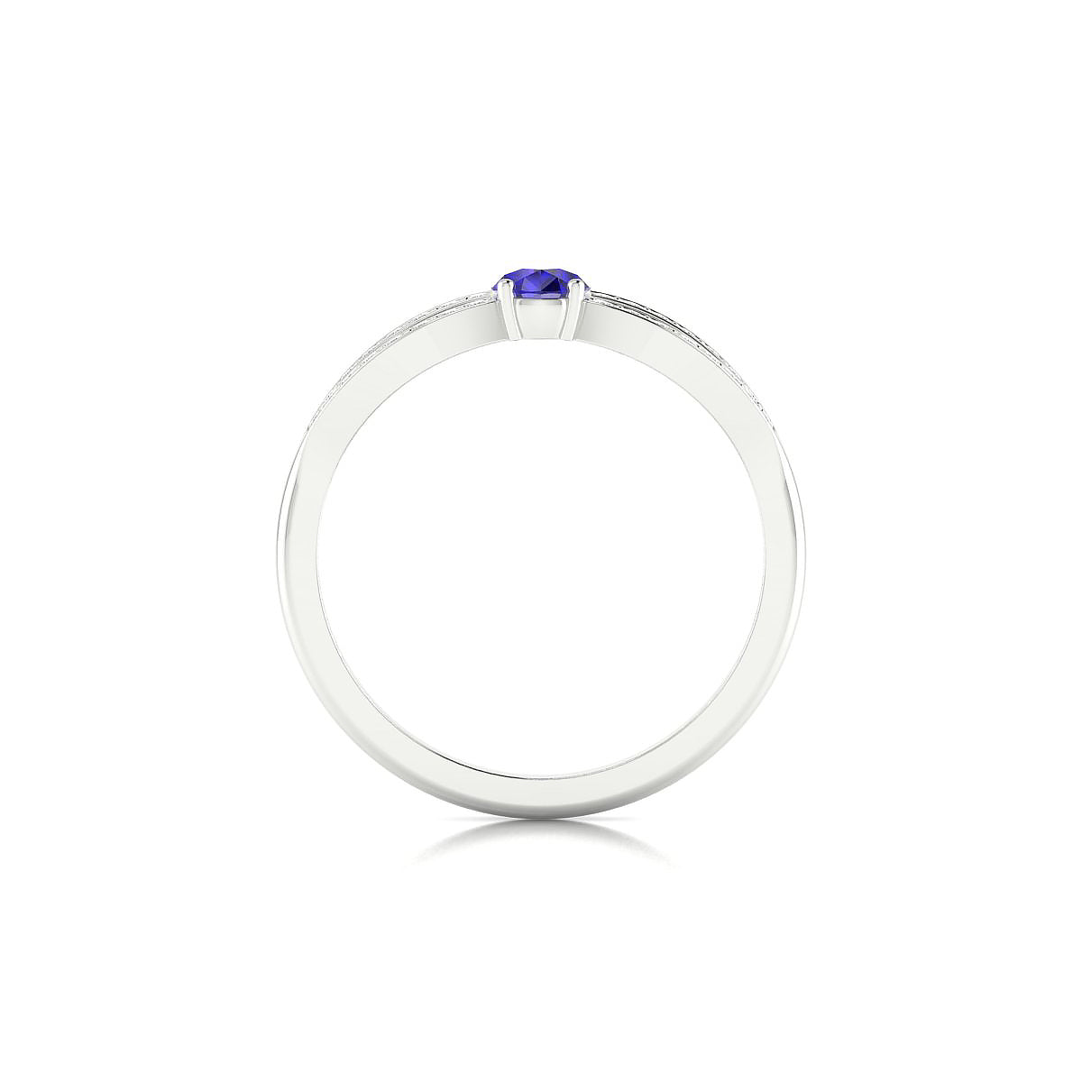 Prestige | 18k White Gold 6 x 4 mm Pear Tanzanite Ring