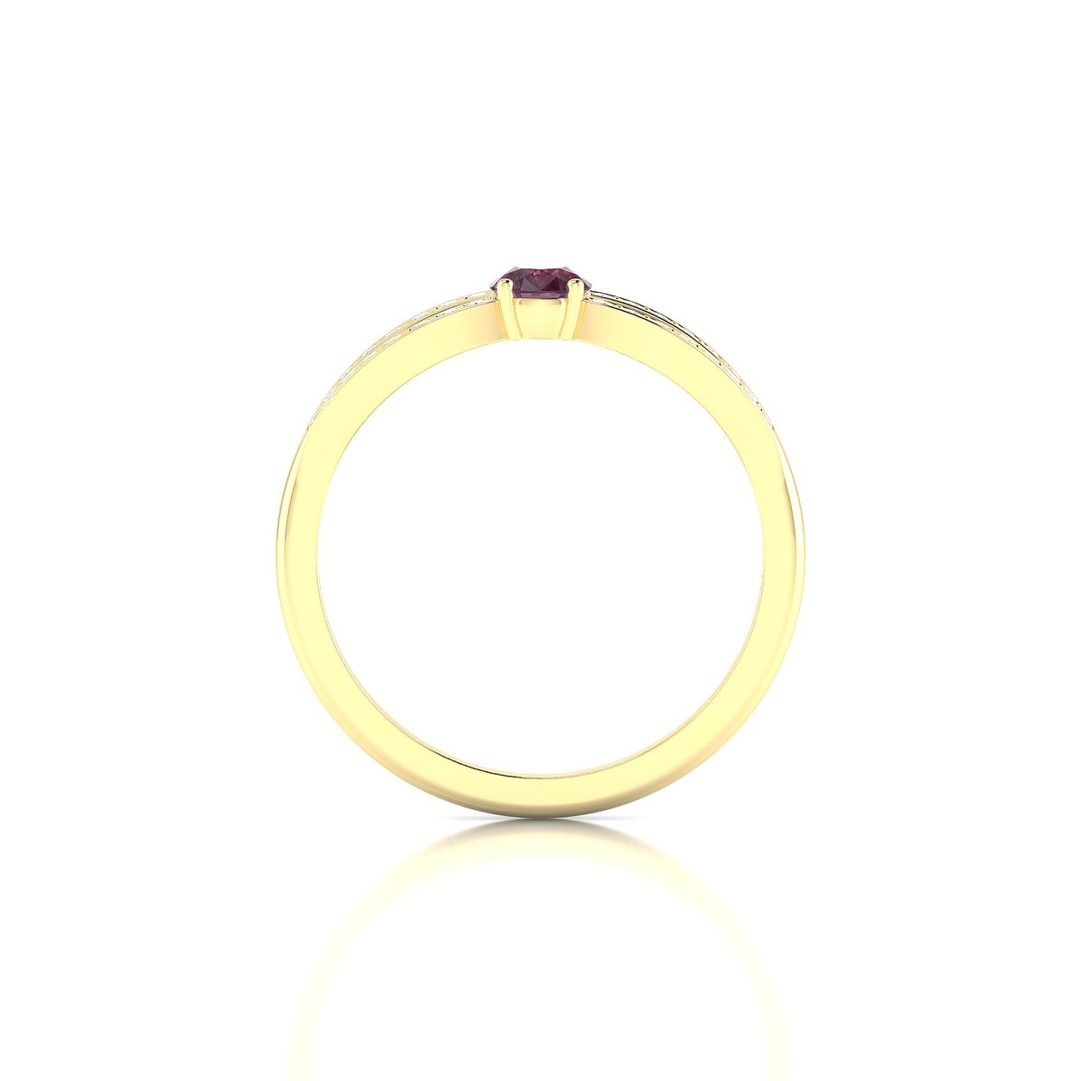 Prestige | 18k Yellow Gold 6 x 4 mm Pear Rhodolite Ring
