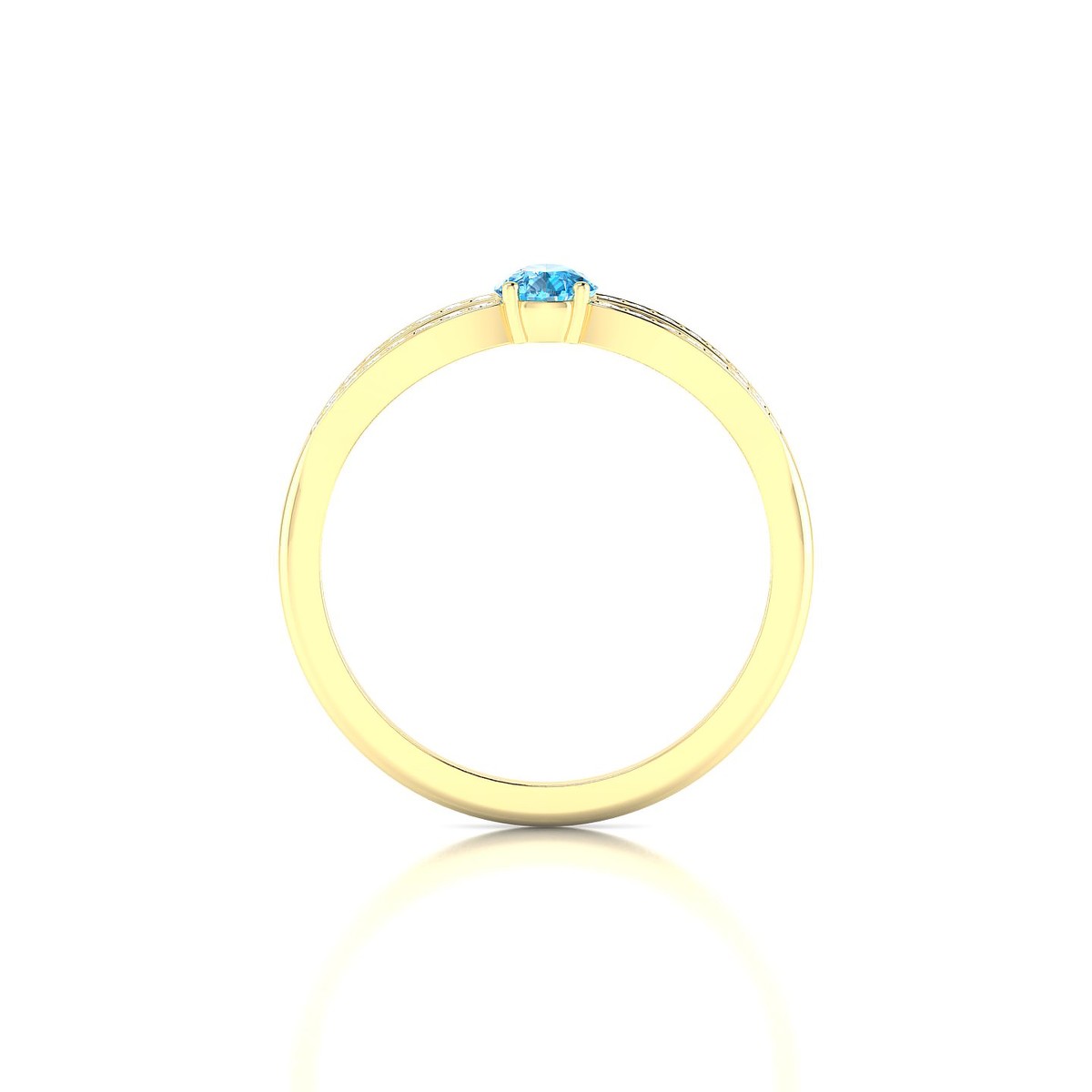 Prestige | 18k Yellow Gold 6 x 4 mm Pear Topaz Ring
