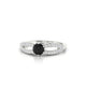 Prestige | Bague Diamant Noir Rond