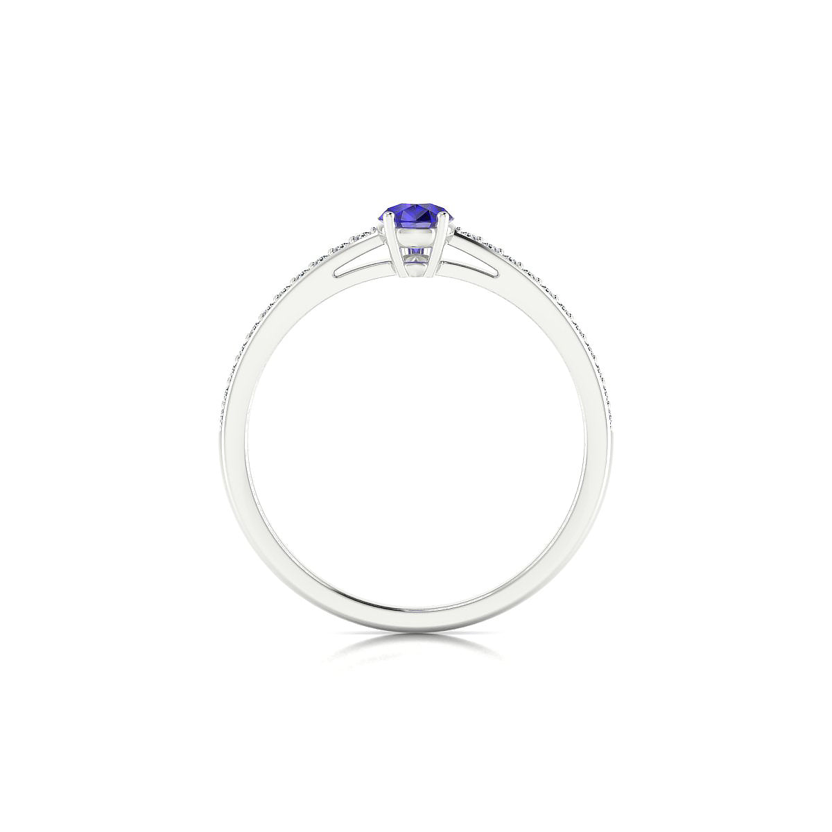 Promise | 18k White Gold 6 x 4 mm Pear Tanzanite Ring