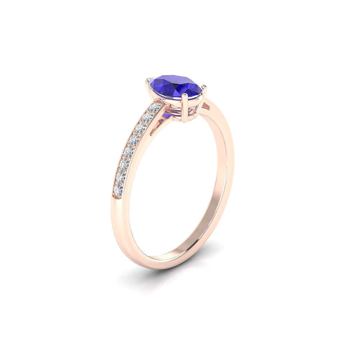 Promise | 18k Rose Gold 7 x 5 mm Pear Tanzanite Ring